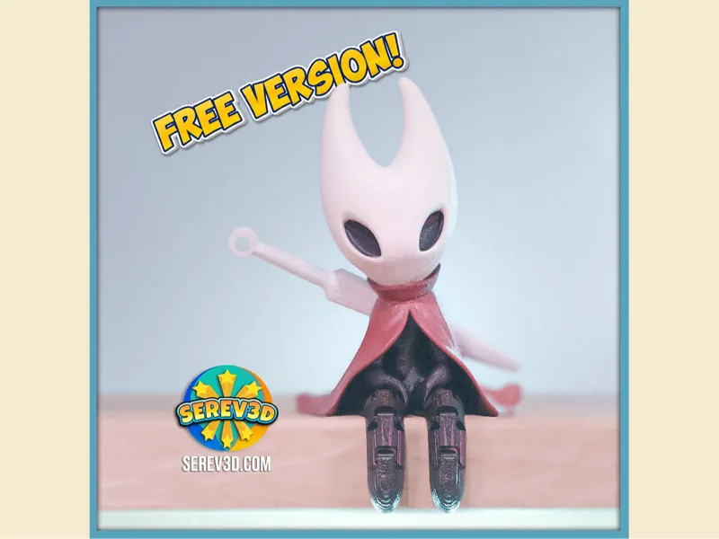 Hollow Knight- Hornet-Shelf Buddy-flexi legs