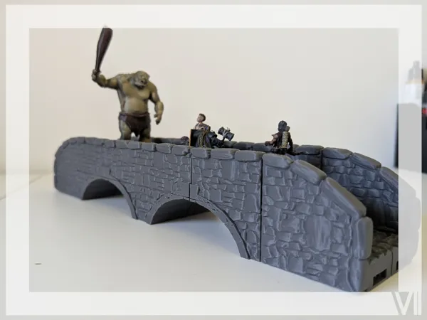 Pont de pierre modulaire pour figurines