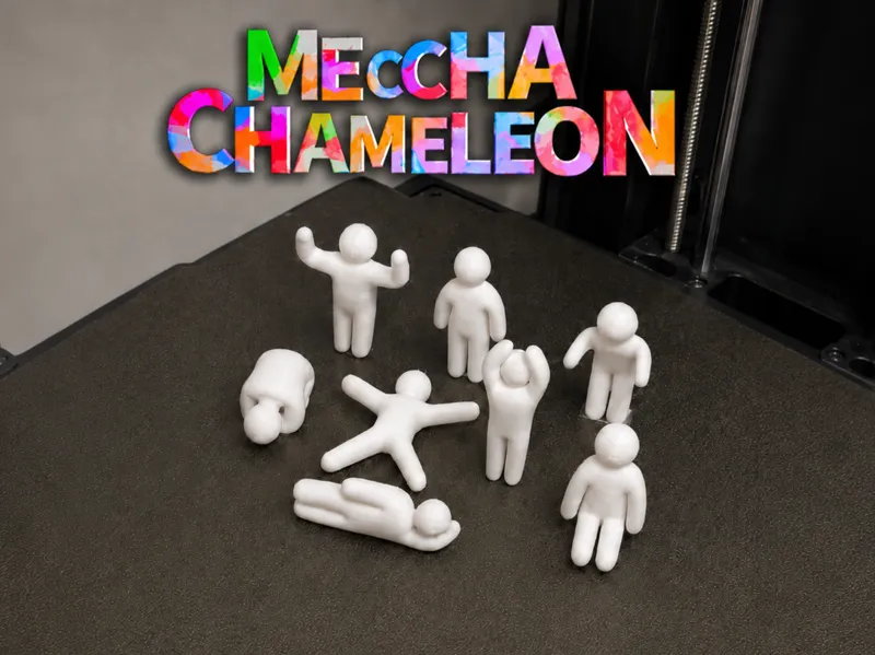 All Meccha Chameleon Characters - Original Poses 