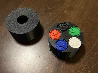 MTG Mana Token Chips with Holder