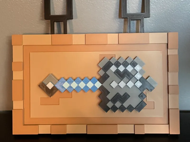 Mace For Minecraft Hanging Sign - Magnetic