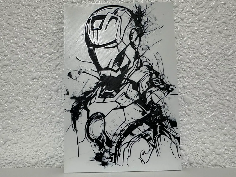 Hueforge Iron Man - Free 3D Print Model - MakerWorld