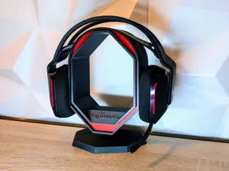 Futuristic Gaming Headset & Controller Stand