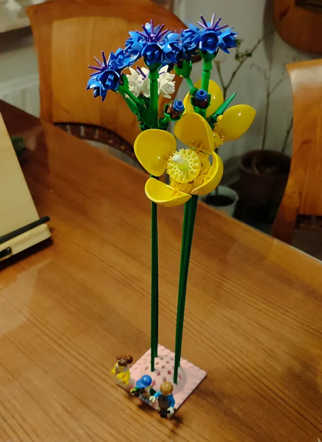 Brick flower holder