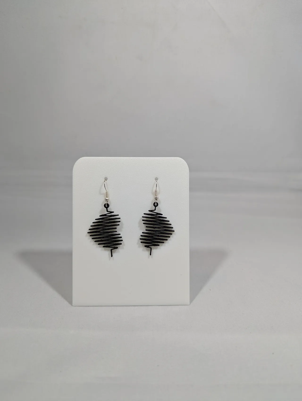 Heart beat earrings view 4