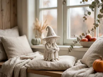 Figura decorativa: Hygge Sitting Witch Self Hugging Figure — vista de referencia 5