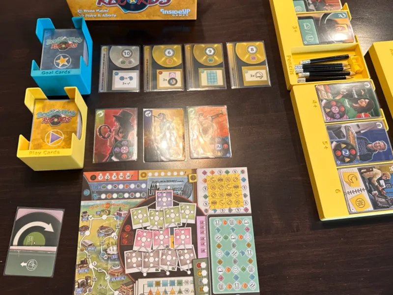 Draft & Write Records Board Game Insert