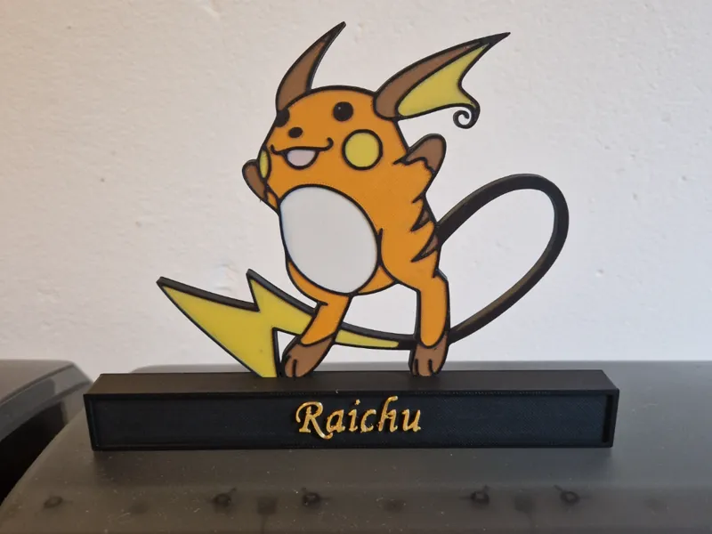 Raichu on Stand