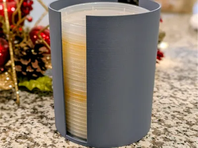 Food container lid holder