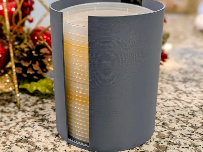Food container lid holder