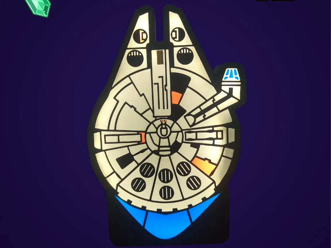 Millennium Falcon Lightbox - Free 3D Print Model - MakerWorld