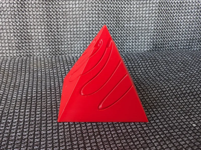 Spiral Fidget Pyramid Small