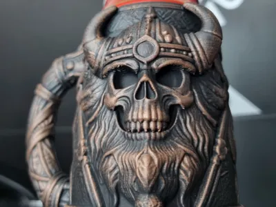 Viking Skull Can Holder
