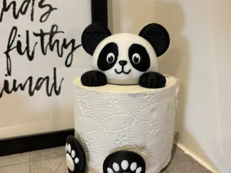 Panda Toiletpaper Holder for WC / Bathroom