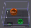 Print by object - 0.2mm layer, 2 walls, 15% infill