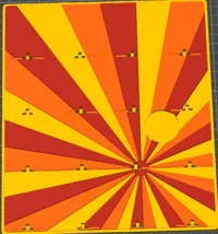 Sunbeam Rays Style Background Design