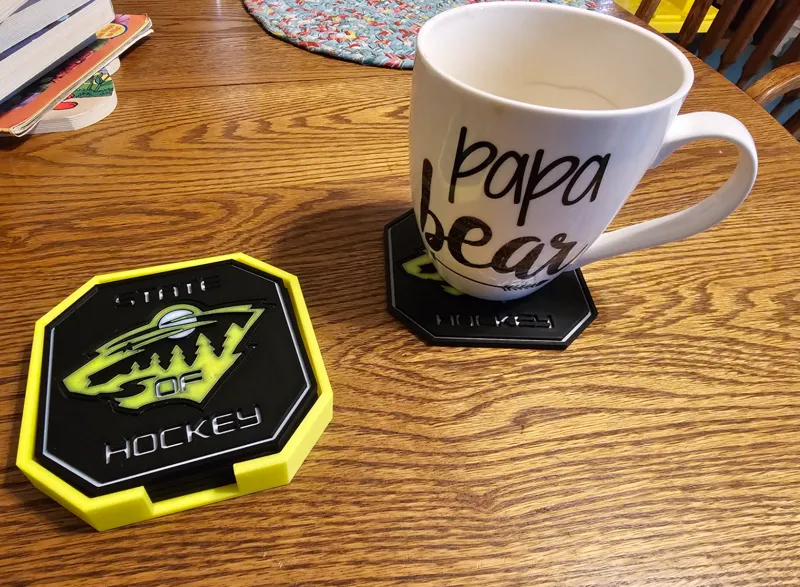 MN Wild Coaster Set with Holder