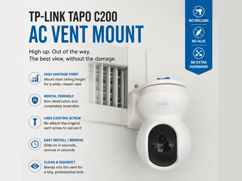 TP-Link Tapo C200 AC Vent Mount