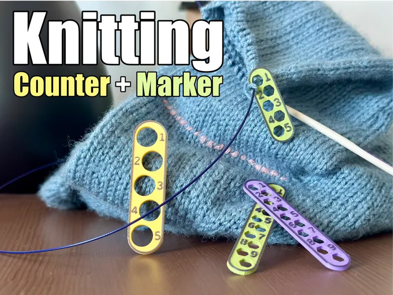 Knitting Counter + Marker - Customizable