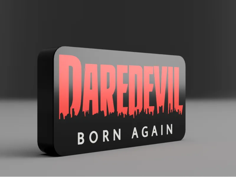 Daredevil BORN AGAIN LIGTHBOX