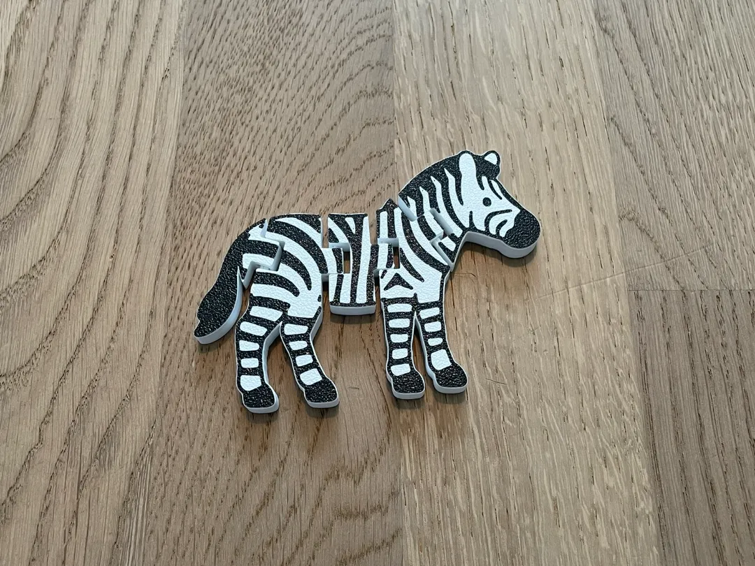Flexi Zebra - Free 3D Print Model - MakerWorld