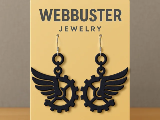 Steampunk Wings Earrings