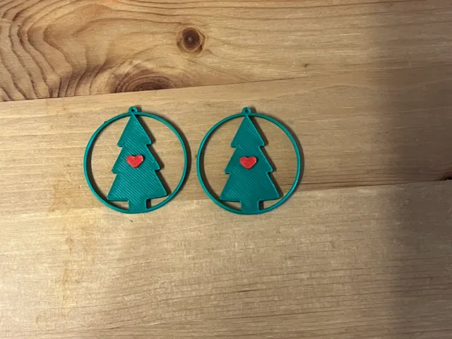 Christmas tree earrings