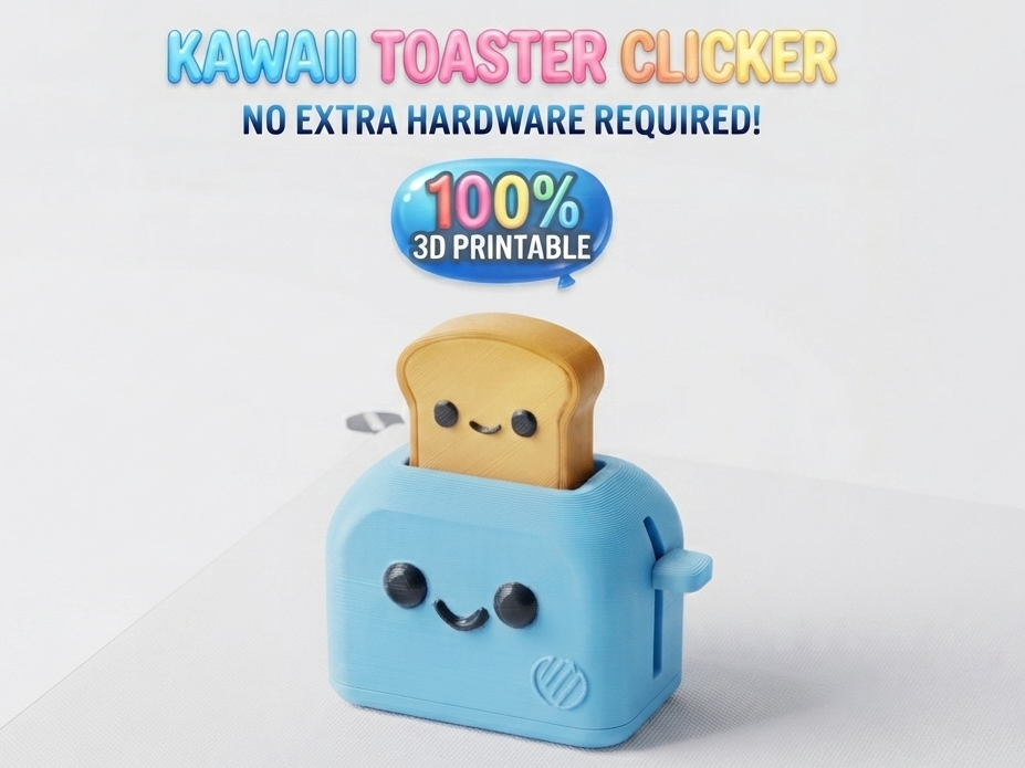 Mini toy fidget- cute toaster shaped