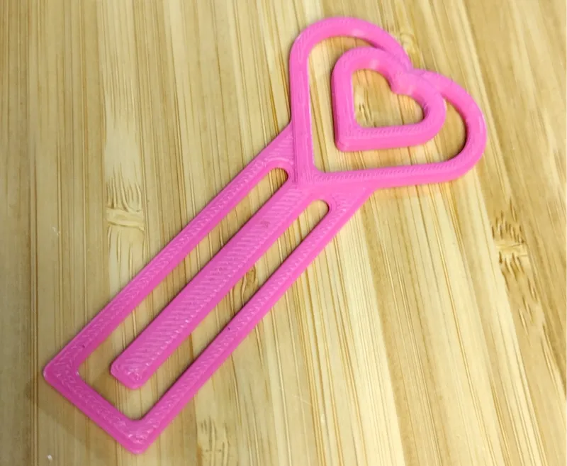 heart shape bookmark