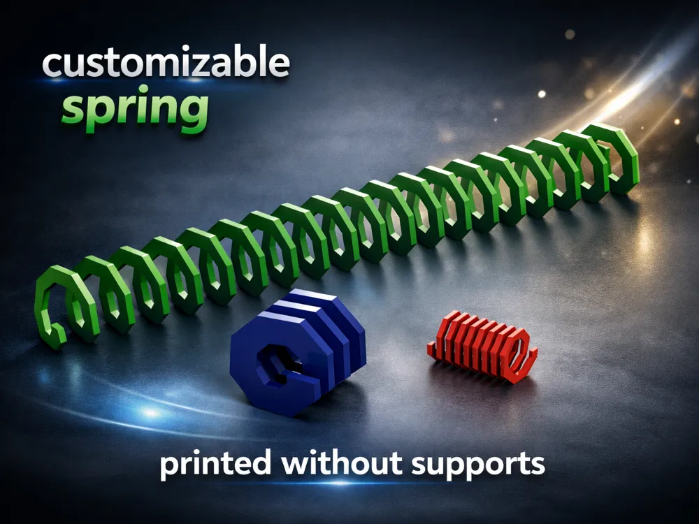 Parametric Octagonal Spring - Free 3D Print Model - MakerWorld