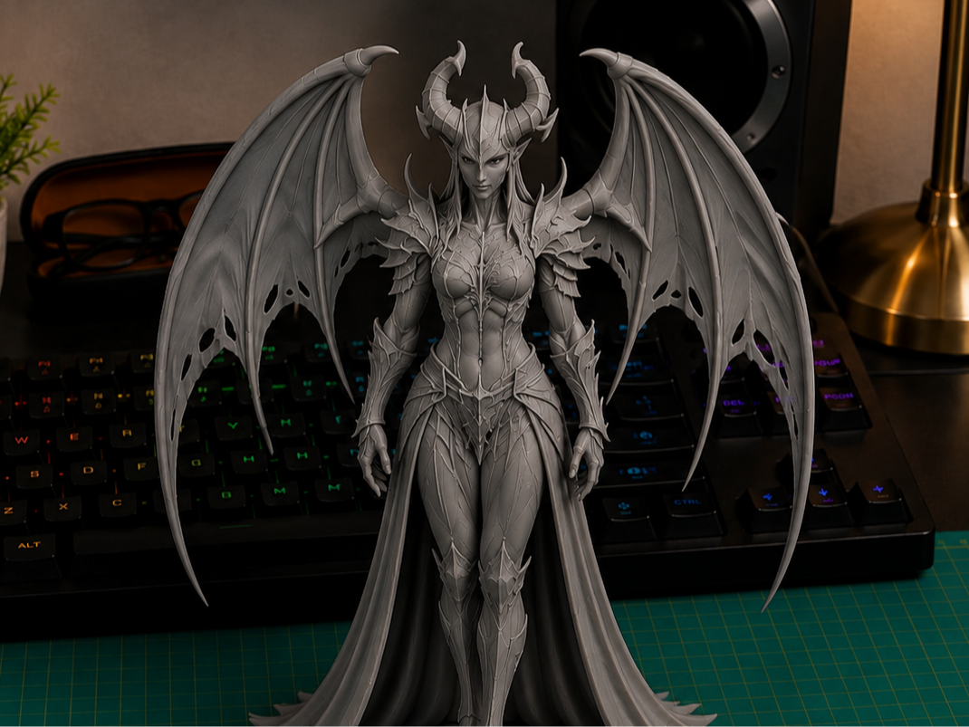 Demon Queen Figurine | Dark Fantasy Collectible