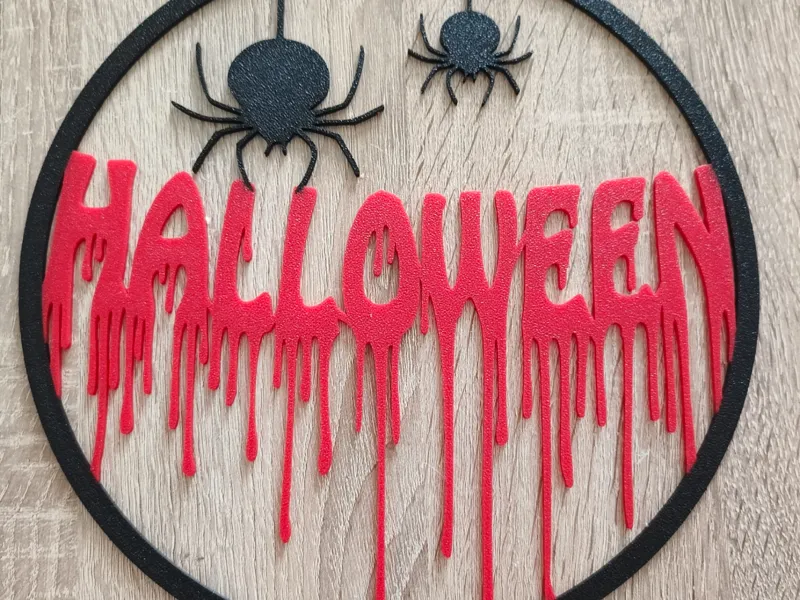 Napis w kole Halloween