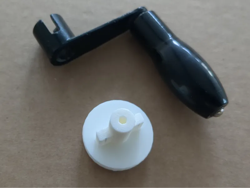 Kurbelhalterung für PHYWE Elektromotor-Modell