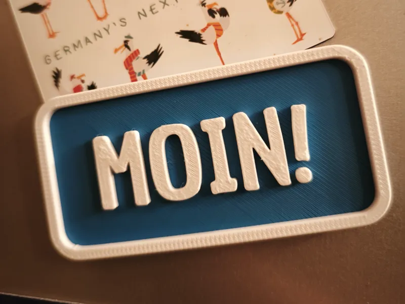 Kühlschrankmagnet - MOIN!