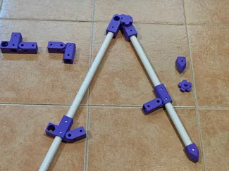 Estructura de huerto para plantas verticales