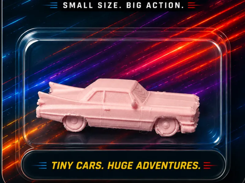 Pocket Racers #8 2cm width Cadillac COLLECT EM ALL