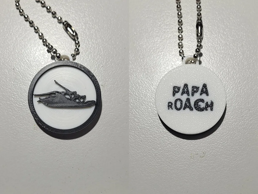 Papa Roach Cockroach Double Sided Keychain by Putz MakerWorld: Download ...