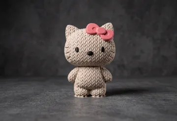Accesorio para impresora 3D: 编织纹理 Hello Kitty 桌面摆件(无 AMS) — vista de referencia 3