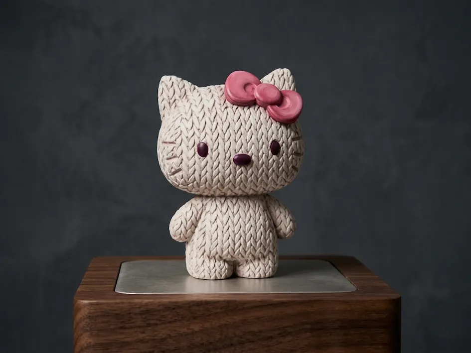 Accesorio para impresora 3D: 编织纹理 Hello Kitty 桌面摆件（无 AMS）. Referencia del modelo original.