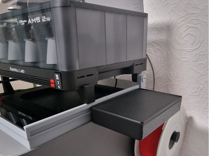 P2S Toolbox with Sliding Lid for Sanja3D AMS Riser