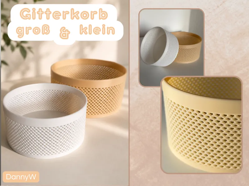 Gitterkorb groß & klein
