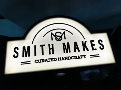 Smith Makes Lighted Sign