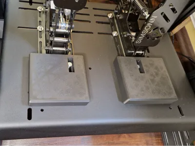 Footrest for sim rig pedals