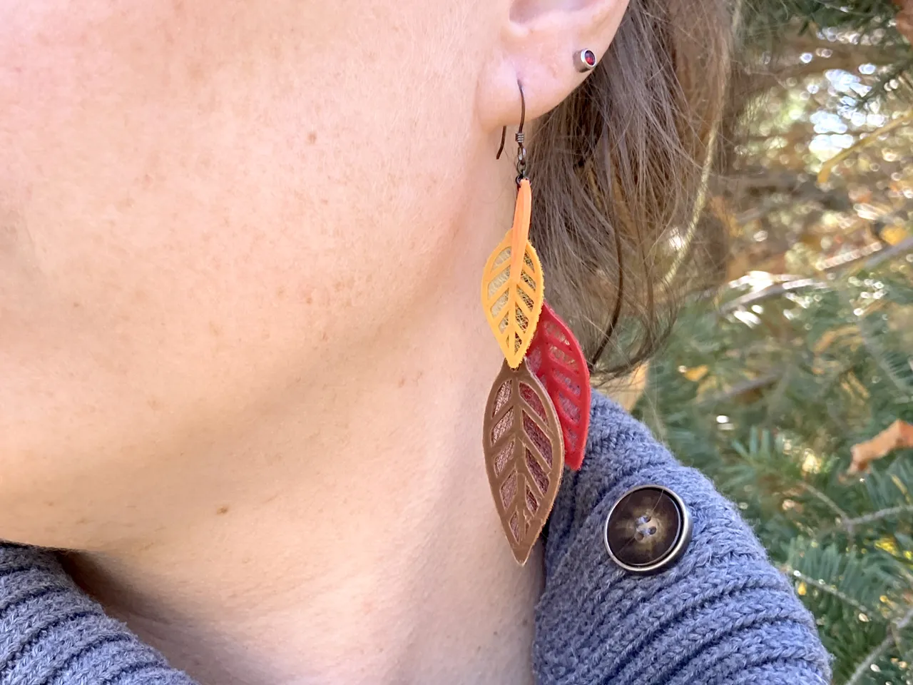 Falling Leaves Earrings view 2
