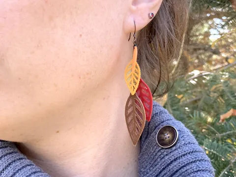 Falling Leaves Earrings view 2