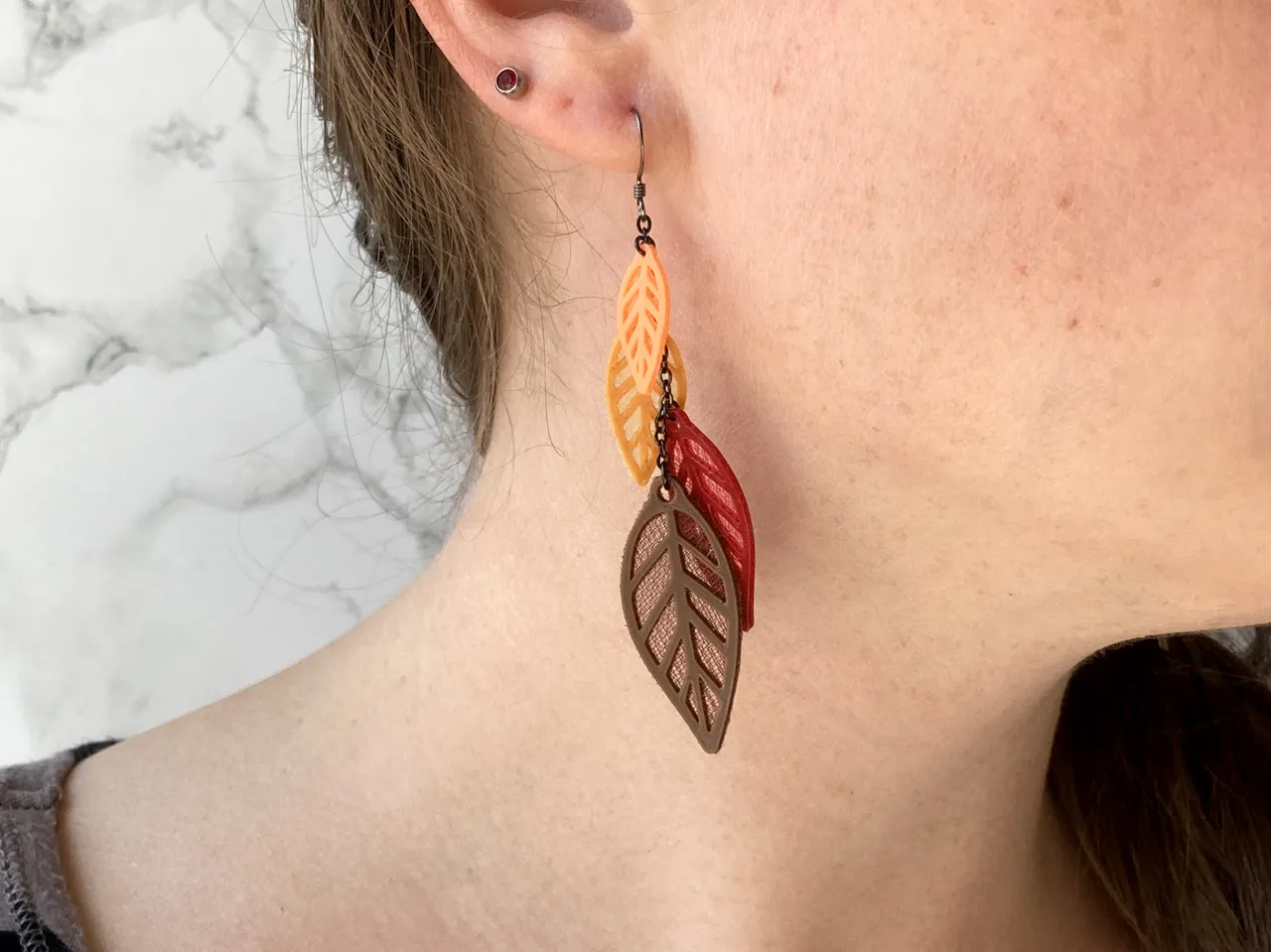 Falling Leaves Earrings view 3