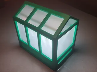 Fully 3D Printed Miniature Greenhouse V2 (SnapFit)