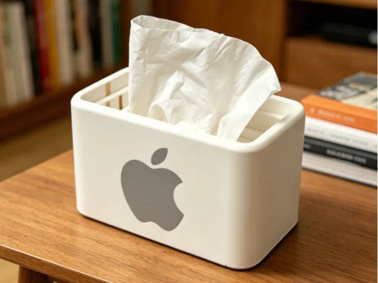 iPhone recessed tissue box