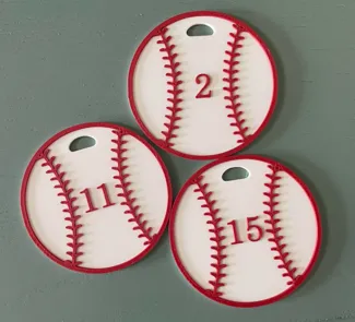 Baseball Bag Tag (No AMS)
