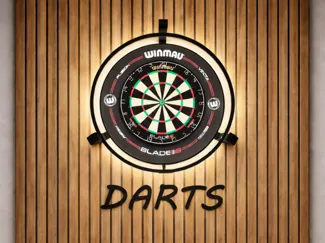 DARTS Schriftzug Deko